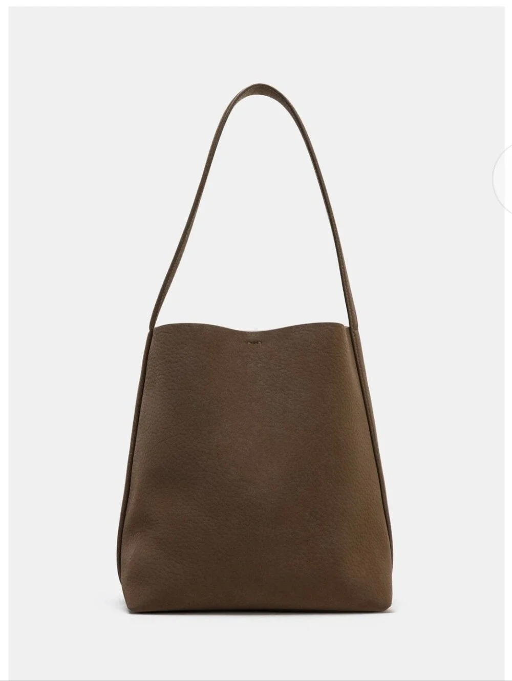 Zara Brown Bucket Shoulder Bag